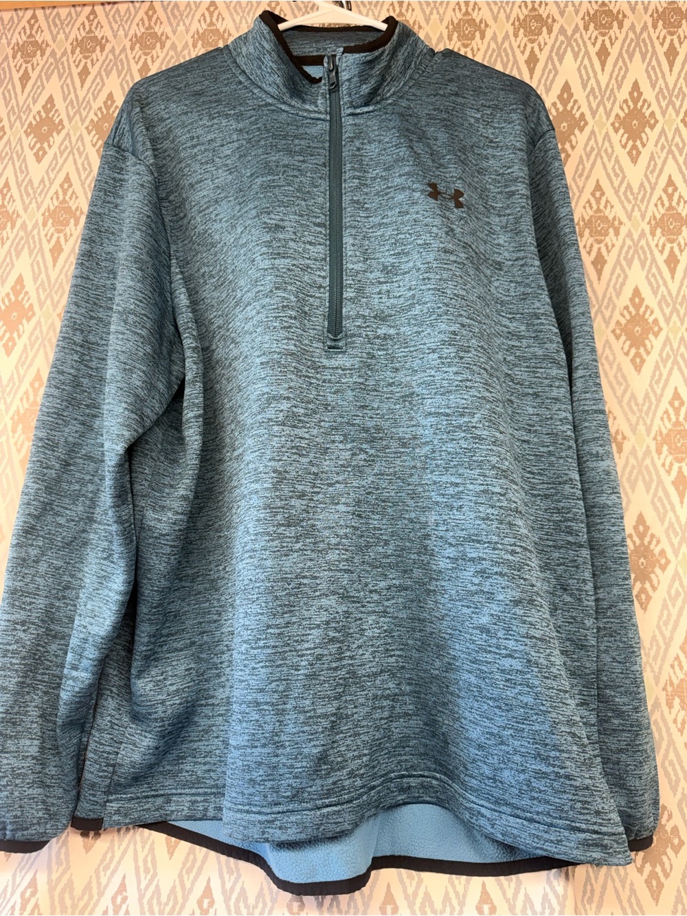 Under Armour Teal Heather 1/4 Zip Pullover